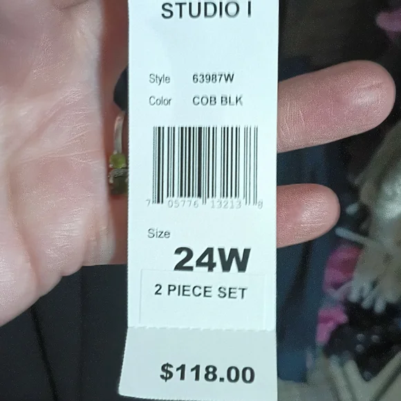 Striped Black and Blue Women's Jacket - Picture 4 of 5